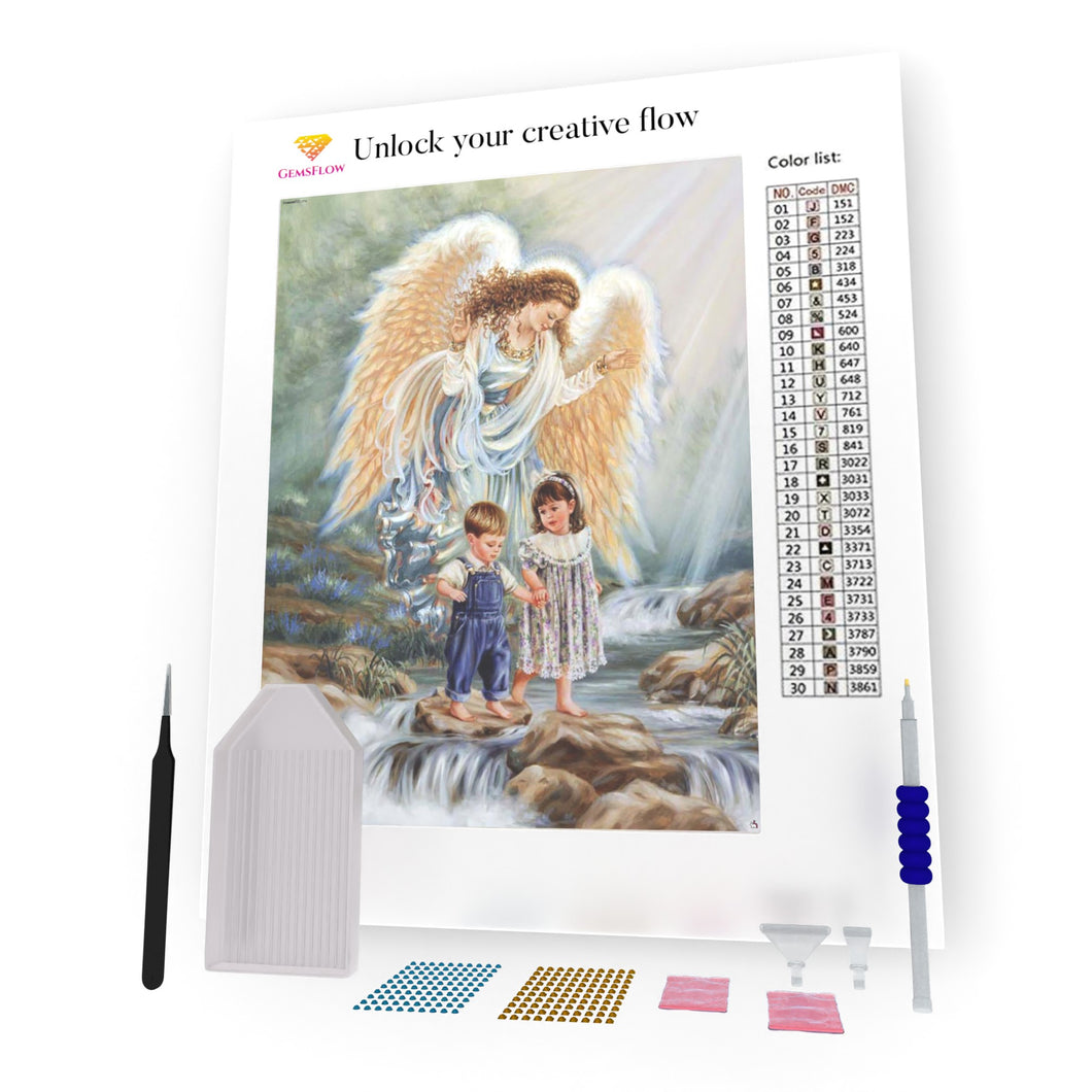 Angel With Boy And Girl DIY Diamond Painting