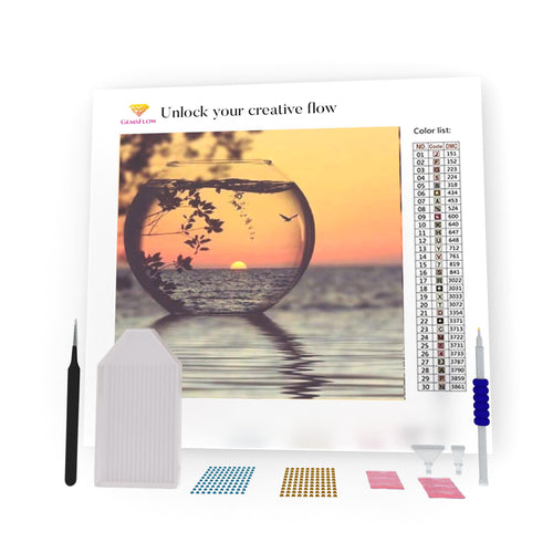 Beach Sunset DIY Diamond Painting