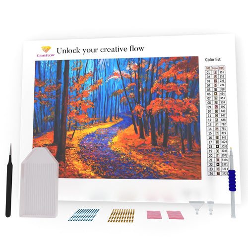 Beautiful Autumn Forest DIY Diamond Painting