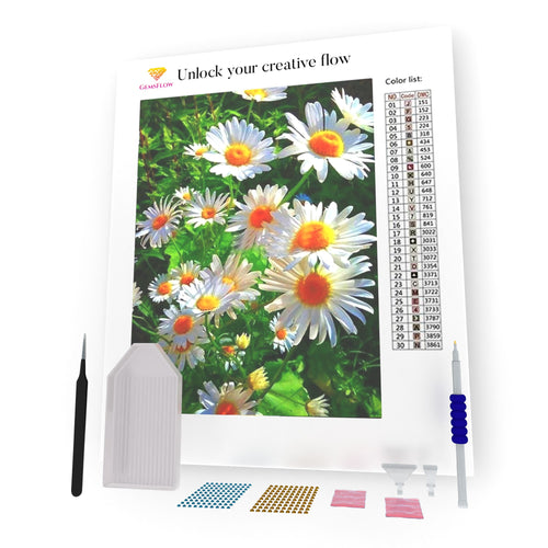 Beautiful Chamomiles DIY Diamond Painting