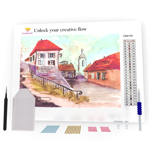 Beautiful Narrow Street DIY Diamond Painting