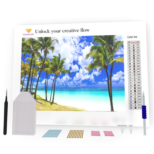 Beautiful Palm Beach DIY Diamond Painting