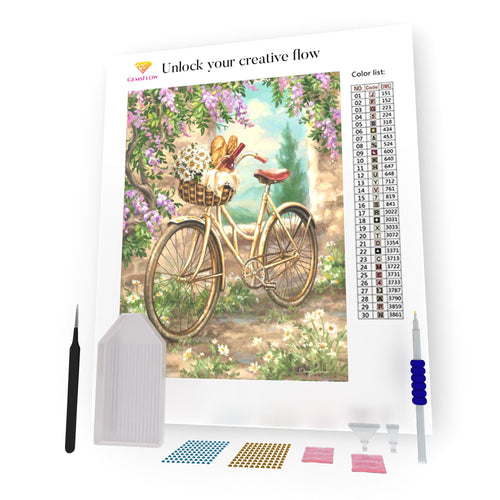 Bicycle With Vine DIY Diamond Painting
