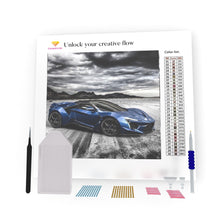 Load image into Gallery viewer, Blue Car In The Desert DIY Diamond Painting