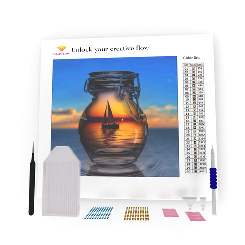 Boat In The Jar DIY Diamond Painting