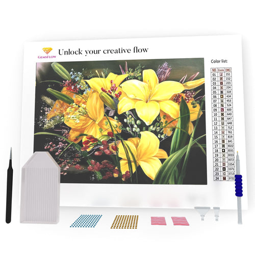 Bouquet Of Yellow Flowers DIY Diamond Painting