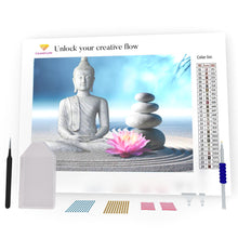 Load image into Gallery viewer, Buddha And Stones DIY Diamond Painting