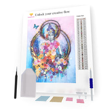 Load image into Gallery viewer, Buddha In Beautiful Flowers DIY Diamond Painting