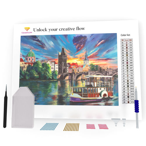 Charle_s Bridge In Prague DIY Diamond Painting