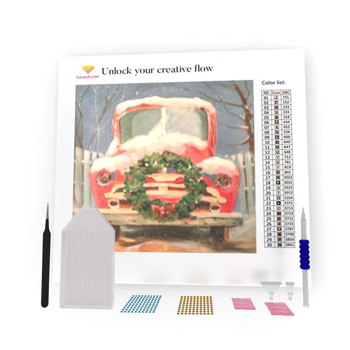 Christmas Car DIY Diamond Painting