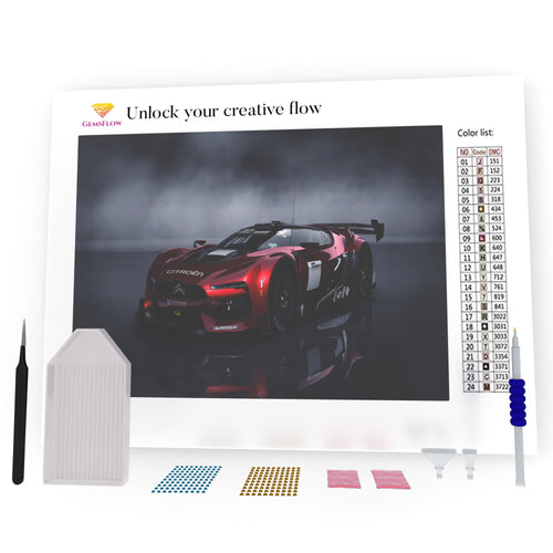 Citroen Sport Car DIY Diamond Painting