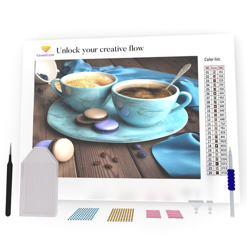 Coffee And Macaroons DIY Diamond Painting