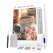 Load image into Gallery viewer, Coffee And Roses DIY Diamond Painting