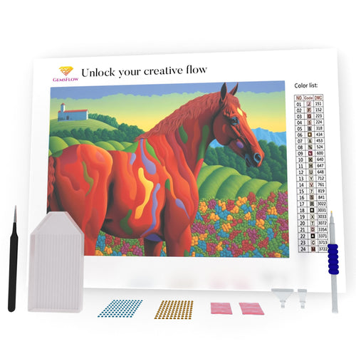 Colorful Horse DIY Diamond Painting