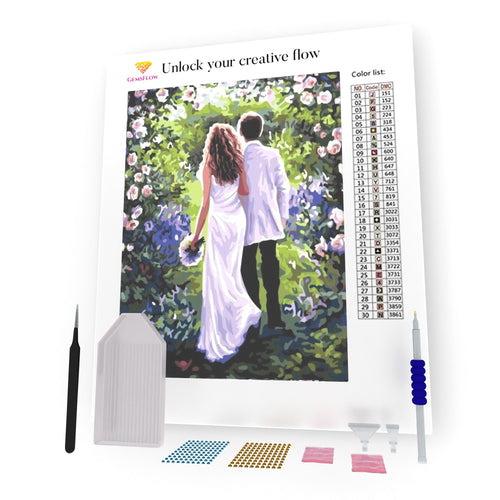 Couple In White DIY Diamond Painting