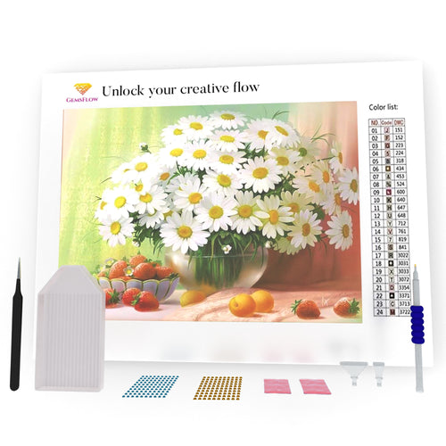 Daisy Flowers Bouquet DIY Diamond Painting