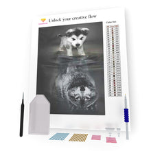 Load image into Gallery viewer, Dog Reflection DIY Diamond Painting