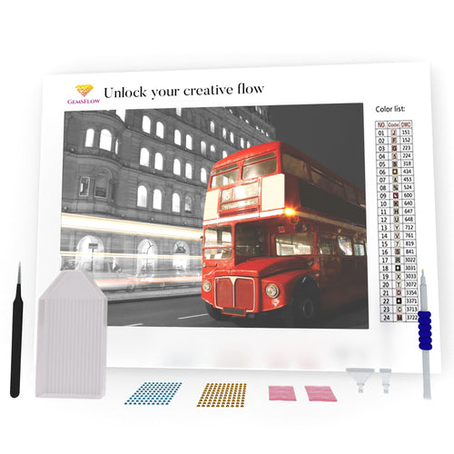 Double Decker Bus DIY Diamond Painting