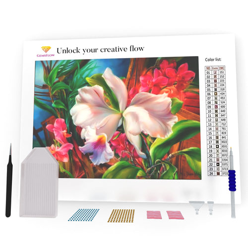 Exotic Flower Painting DIY Diamond Painting