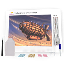 Load image into Gallery viewer, Fantasy Airship In The Sky DIY Diamond Painting