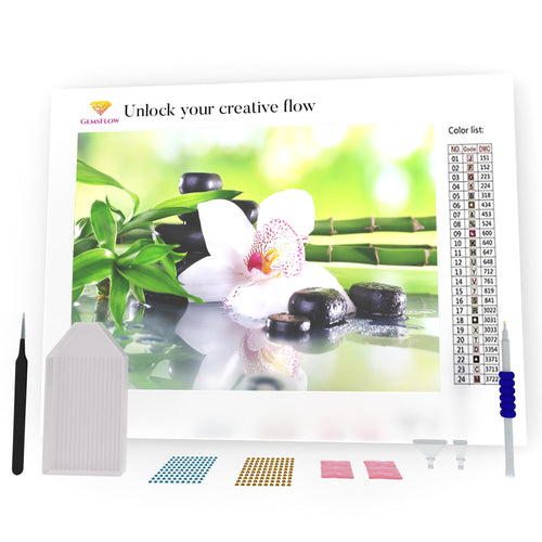 Flowers And Stones DIY Diamond Painting