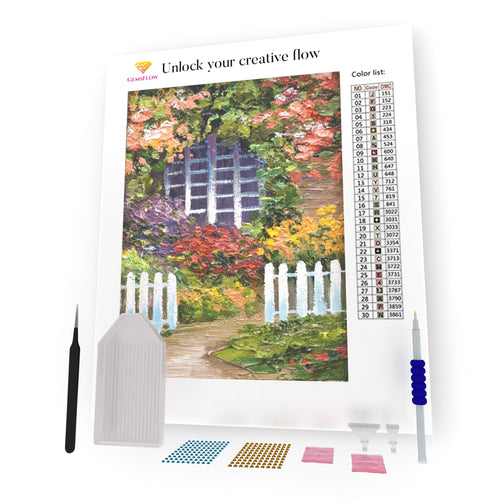 Flowers Around The House DIY Diamond Painting