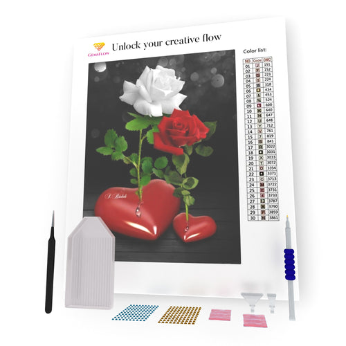 Flowers Grow From Hearts DIY Diamond Painting