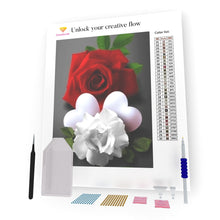 Load image into Gallery viewer, Hearts And Roses DIY Diamond Painting