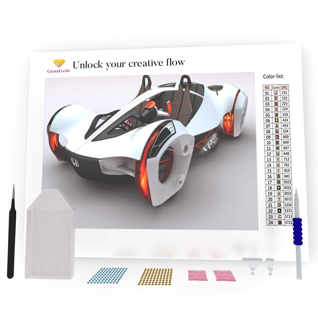 Honda Sport Car DIY Diamond Painting