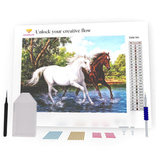 Load image into Gallery viewer, Horses DIY Diamond Painting