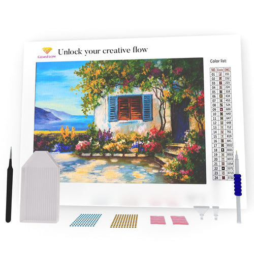 Houses Near The Sea DIY Diamond Painting