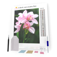 Load image into Gallery viewer, Japanese Orchids DIY Diamond Painting