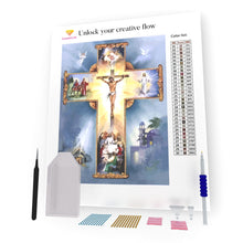 Load image into Gallery viewer, Jesus And The Cross DIY Diamond Painting
