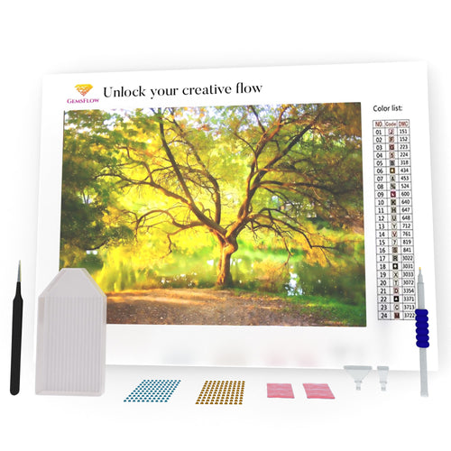 Landscape Of Big Trees DIY Diamond Painting