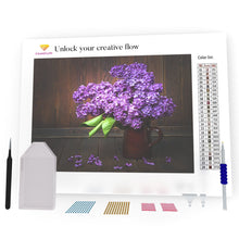 Load image into Gallery viewer, Lilac Aesthetic DIY Diamond Painting