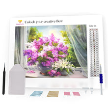 Load image into Gallery viewer, Lilac Near The Window DIY Diamond Painting