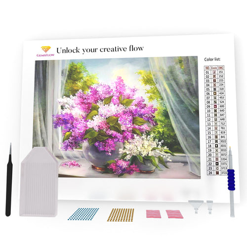 Lilac Near The Window DIY Diamond Painting