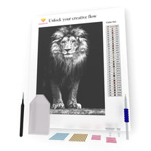 Load image into Gallery viewer, Lion In The Dark DIY Diamond Painting