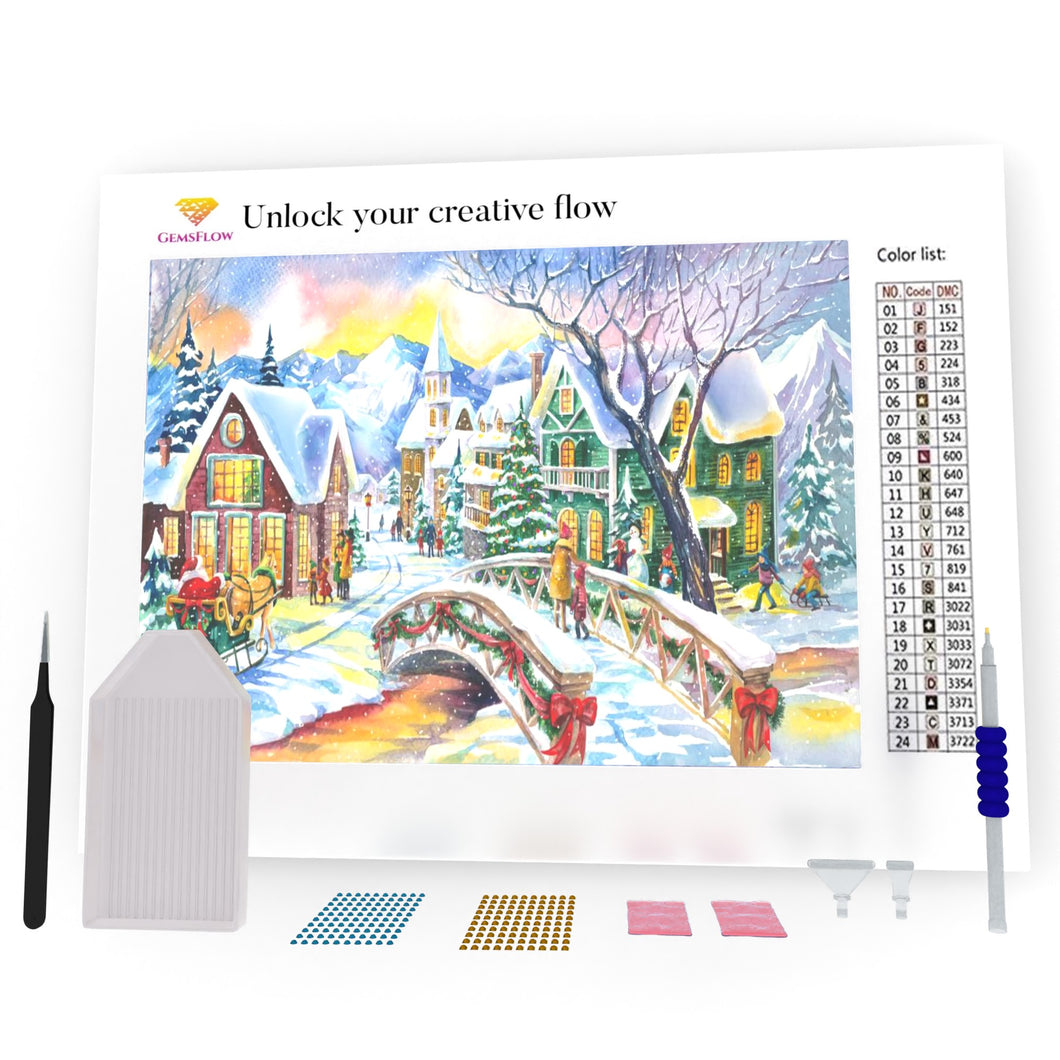 Magic Christmas Village DIY Diamond Painting