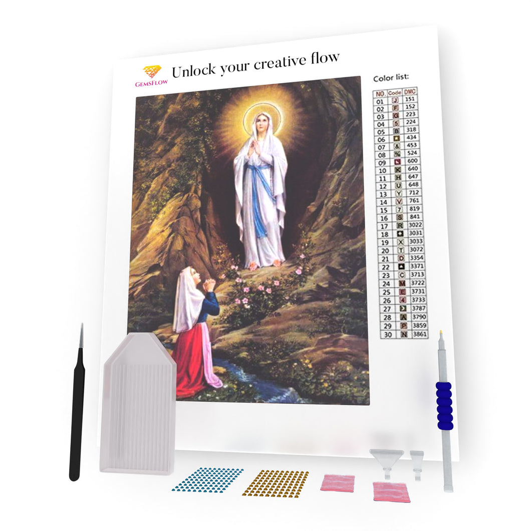 Mary In The Cave DIY Diamond Painting