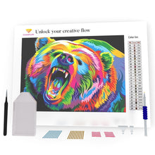 Load image into Gallery viewer, Multicolored Bear DIY Diamond Painting