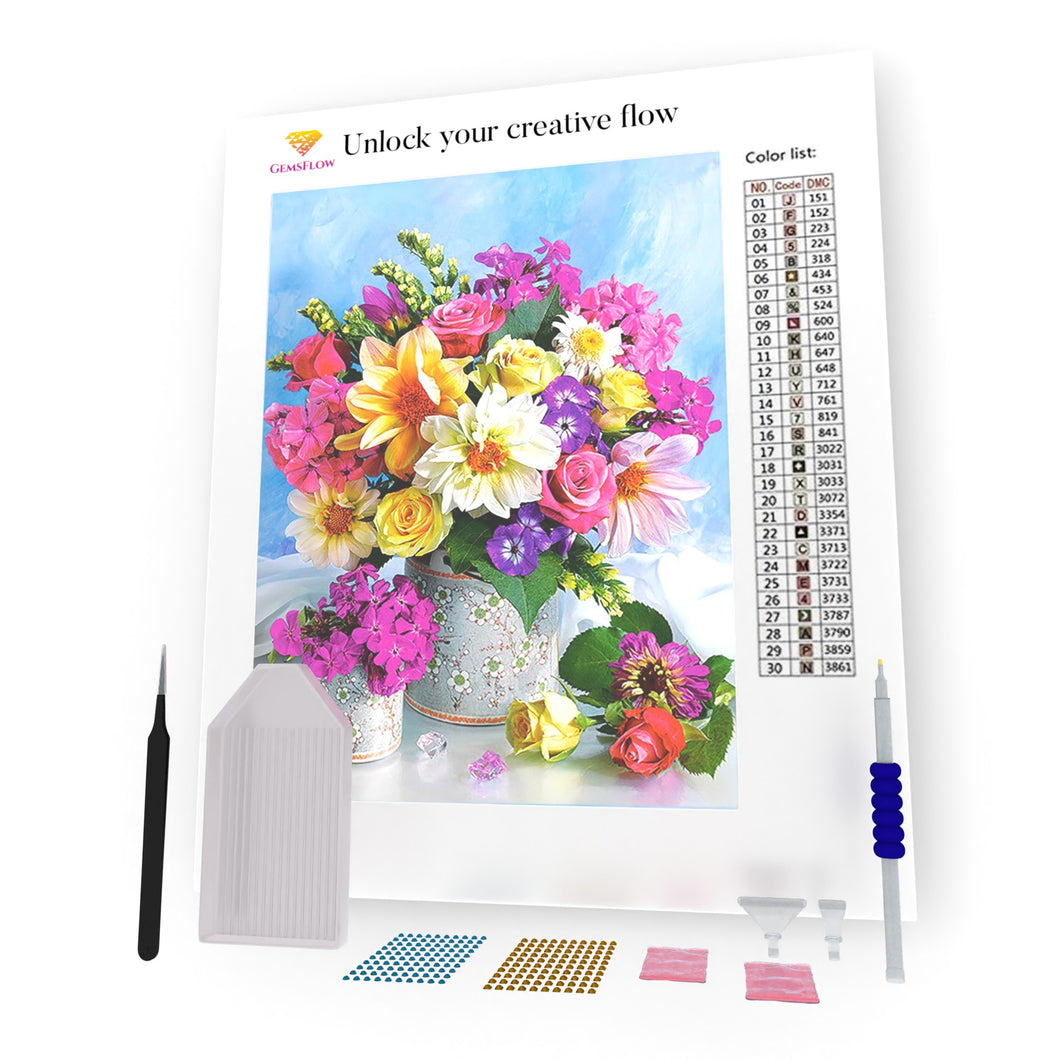 Multicolored Bouquet DIY Diamond Painting