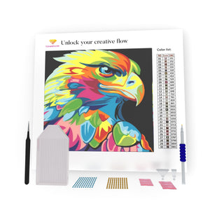 Multicolored Eagle DIY Diamond Painting
