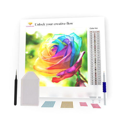 Multicolored Rose DIY Diamond Painting