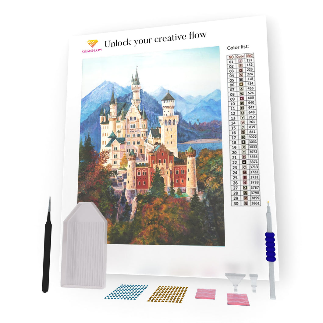 Neuschwanstein Castle In Bavaria DIY Diamond Painting