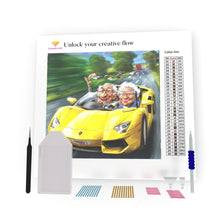 Load image into Gallery viewer, Old Couple In Lamborghini DIY Diamond Painting