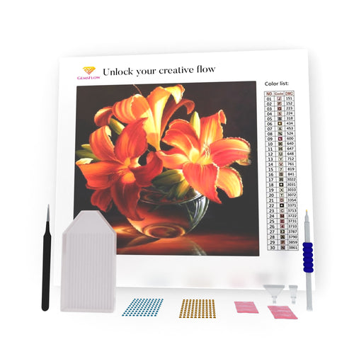 Orange Lilies DIY Diamond Painting