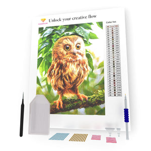 Owl In The Forest DIY Diamond Painting