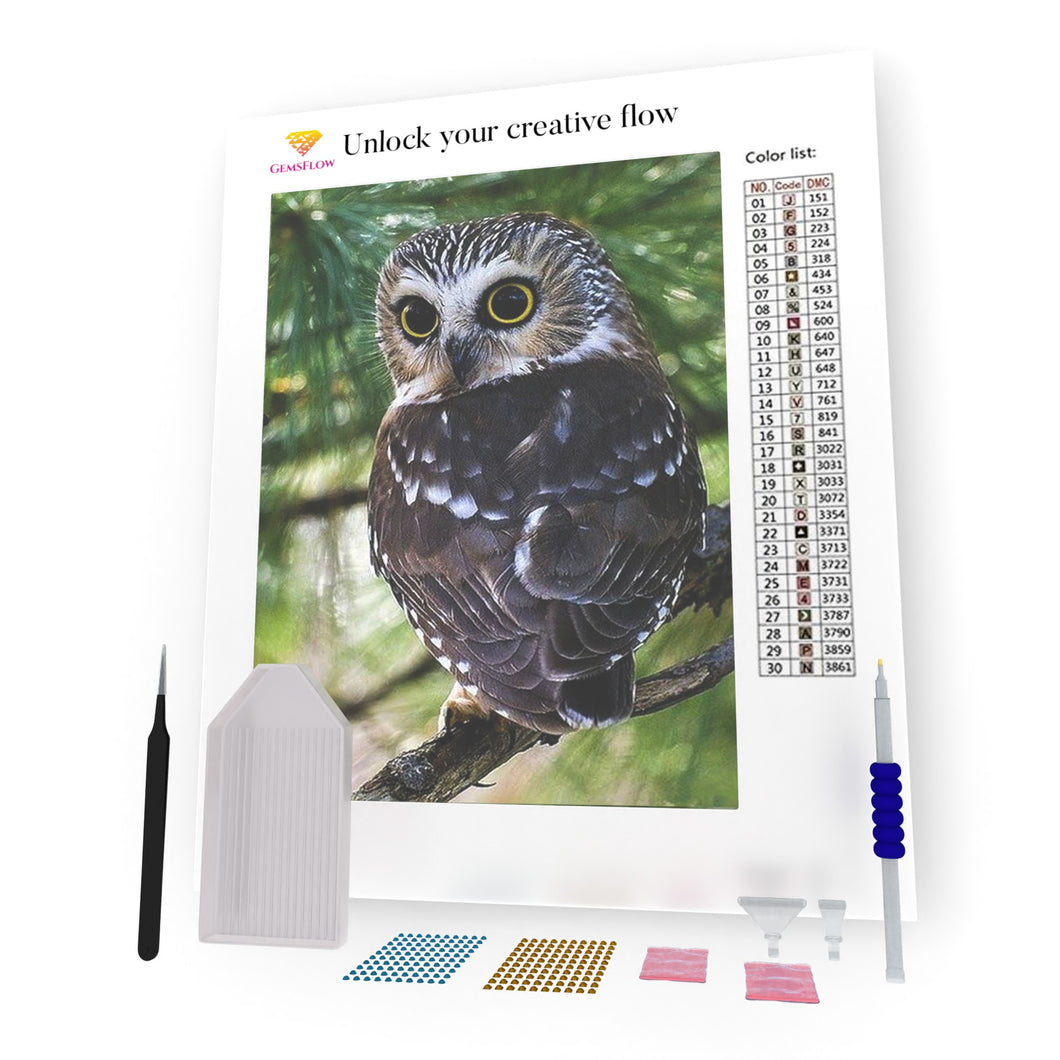 Owl On The Tree DIY Diamond Painting