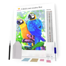 Load image into Gallery viewer, Parrots DIY Diamond Painting